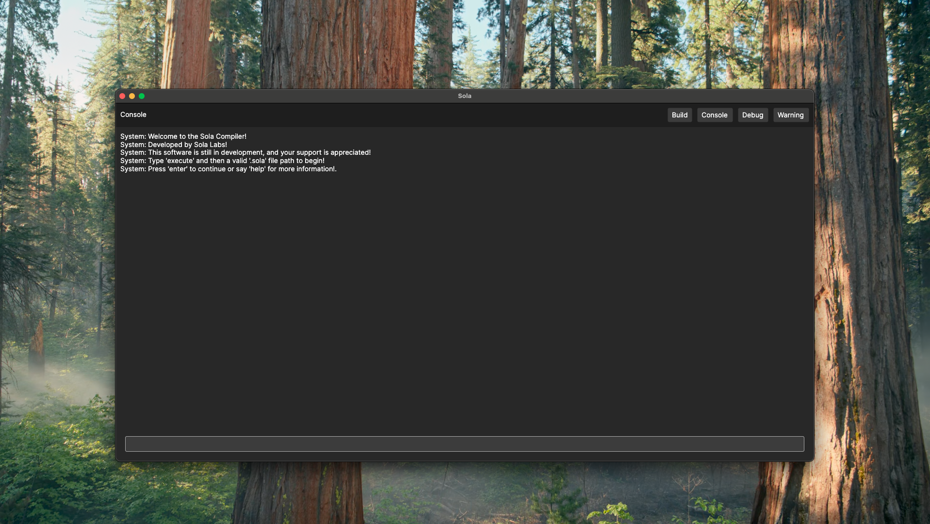 Sola Compiler on MacOS